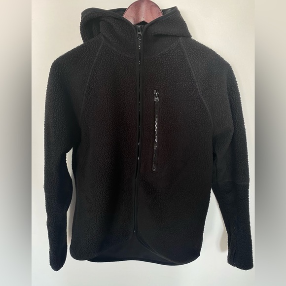 H&M Teddy Shearling Zip-up Jacket Hoodie - Picture 1 of 3